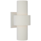 Chalmette Medium Layered Sconce in Plaster White