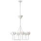 Alberto Small Single Tier Chandelier in Plaster White