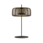 Lampada da tavolo Jube grande - Matte Black / Terra bruciata trasparente