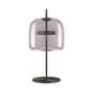 Jube Medium Table Lamp - Matt Black / Light Amethyst Transparent