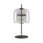 Jube Medium Table Lamp - Matt Black / Crystal Transparent
