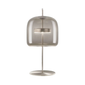 Jube Medium Table Lamp - Matt Steel / Smoky Transparent