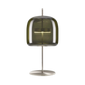 Jube Medium Table Lamp - Matt Steel / Old Green Transparent