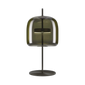 Jube Medium Table Lamp - Matt Black / Old Green Transparent
