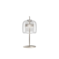 Jube Small Table Lamp - Matt Steel / Crystal Transparent