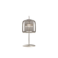 Jube Small Table Lamp - Matt Steel / Smoky Transparent