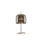 Jube Small Table Lamp - Matt Steel / Burned Earth Transparent