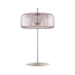 Lampada da tavolo Jube grande - Matte Steel / Ametista chiara trasparente