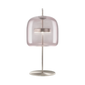 Jube Medium Table Lamp - Matt Steel / Light Amethyst Transparent