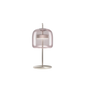 Jube Small Table Lamp - Matt Steel / Light Amethyst Transparent