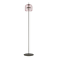 Jube Floor Lamp - Matt Black / Light Amethyst Transparent
