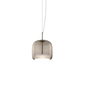 Jube Medium Pendant SP P - Matt Steel / Smoky White / LED 2700K