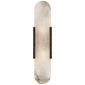 Melange Elongated Sconce in Bronze with Alabaster
