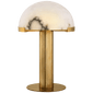 Melange Table Lamp in Antique-Burnished Brass with Alabaster