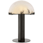 Melange Table Lamp in Bronze with Alabaster