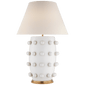 Linden Table Lamp in Plaster White with Linen Shade