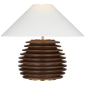 Crenelle 20" Stacked Table Lamp, a premium Decorative light by Visual Comfort & Co. Close - up image of its design.