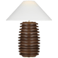 Crenelle 27" Stacked Table Lamp, a premium Decorative light by Visual Comfort & Co. Close - up image of its design.