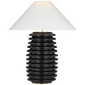 Crenelle 27" Stacked Table Lamp, a premium Decorative light by Visual Comfort & Co. Close - up image of its design.