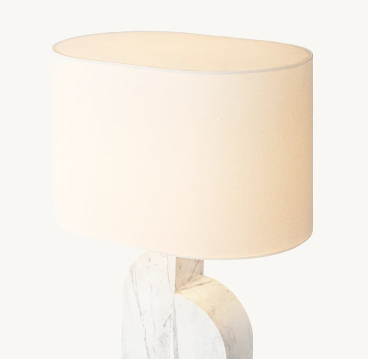Savoye Large Left Table Lamp, a premium Decorative light by Visual Comfort & Co. Close - up image of its design.