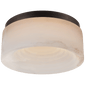 Otto Small Flush Mount in Bronze with Alabaster