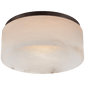 Otto Medium Flush Mount in Bronze with Alabaster
