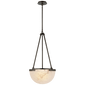 Melange Small Pendant in Bronze with Alabaster