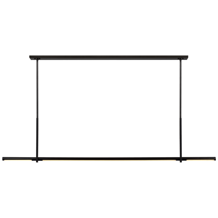 Axis Large Linear Pendant in Bronze