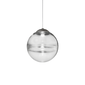 Oro Medium Pendant - Matt Black Nickel / Crystal Transparent / L22CC