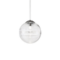 Oro Medium Pendant - Matt Black Nickel / Crystal Transparent / G9