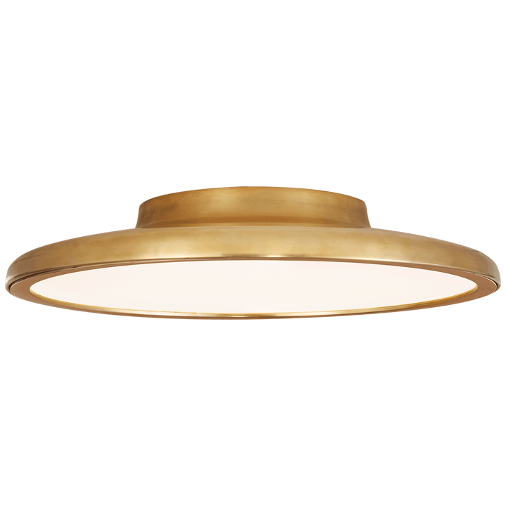 Dot 13" Flush Mount in Natural Brass
