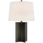 Costes Medium Table Lamp in Bronze with Linen Shade