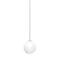 Lampada a sospensione Puppet media SP M - Glossy Chrome / Bianco sfumato