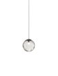 Lampada a sospensione Puppet media SP M - Glossy Chrome / Trasparente fumé