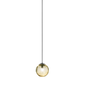 Lampada a sospensione Puppet piccola SP P - Matte Black / Ambra trasparente