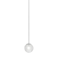 Lampada a sospensione Puppet piccola SP P - Glossy Chrome / Bianco sfumato