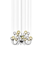 Lampada a sospensione Puppet grande SP 18P - Matte Black / Multicolore 2