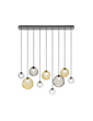 Lampada a sospensione Puppet grande SP L9 - Matte Black / Multicolore 1