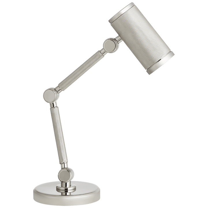 Barrett Mini Desk Lamp, a premium Functional light by Visual Comfort & Co. Close - up image of its design.