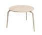 Rodona Side Table Ø57 H40 - White Wash Textured