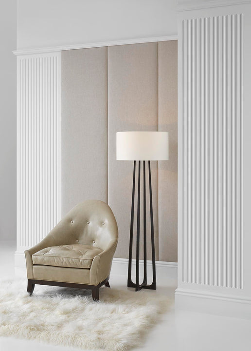 Scala Large Hand - Forged Floor Lamp, a premium Decorative light by Visual Comfort. Close - up image of its design.