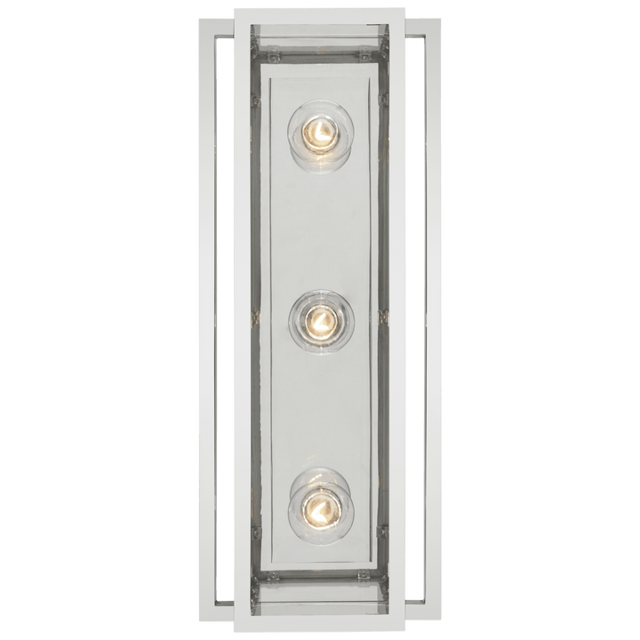 Halle 18" Vanity Light in Polished Nickel with Clear Glass
