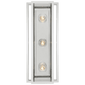 Halle 18" Vanity Light in Polished Nickel with Clear Glass
