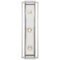 Halle 24" Vanity Light in Polished Nickel with Clear Glass