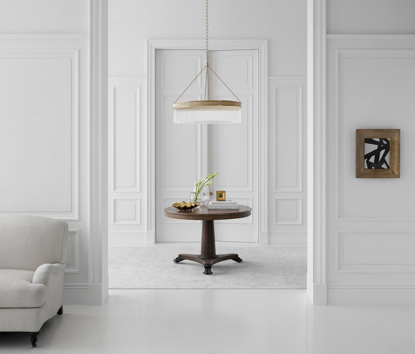 Menil Large Chandelier, a premium Chandelier light by Visual Comfort. Close - up image of its design.