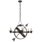 Armillary Sphere Chandelier, a premium light by Visual Comfort & Co. Close - up image of its design.