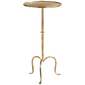 Hand-Forged Martini Table in Gilded Iron