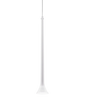 Lampada a sospensione Sissi - Glossy Chrome / Bianco lucido