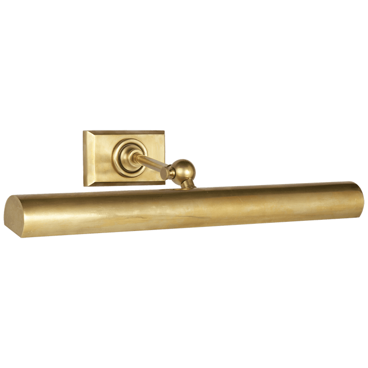 18" Cabinet Maker's Picture Light in Hand-Rubbed Antique Brass