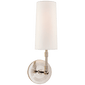 Ziyi Sconce in Polished Nickel with Linen Shade